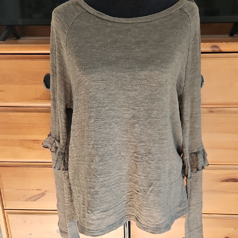 Olive Long Sleeve Top